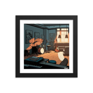 Rehearsal Studio Framed poster